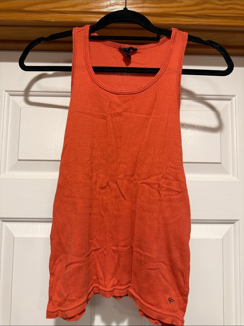 American Eagle Outfitters Orange Ribbed Tank Top